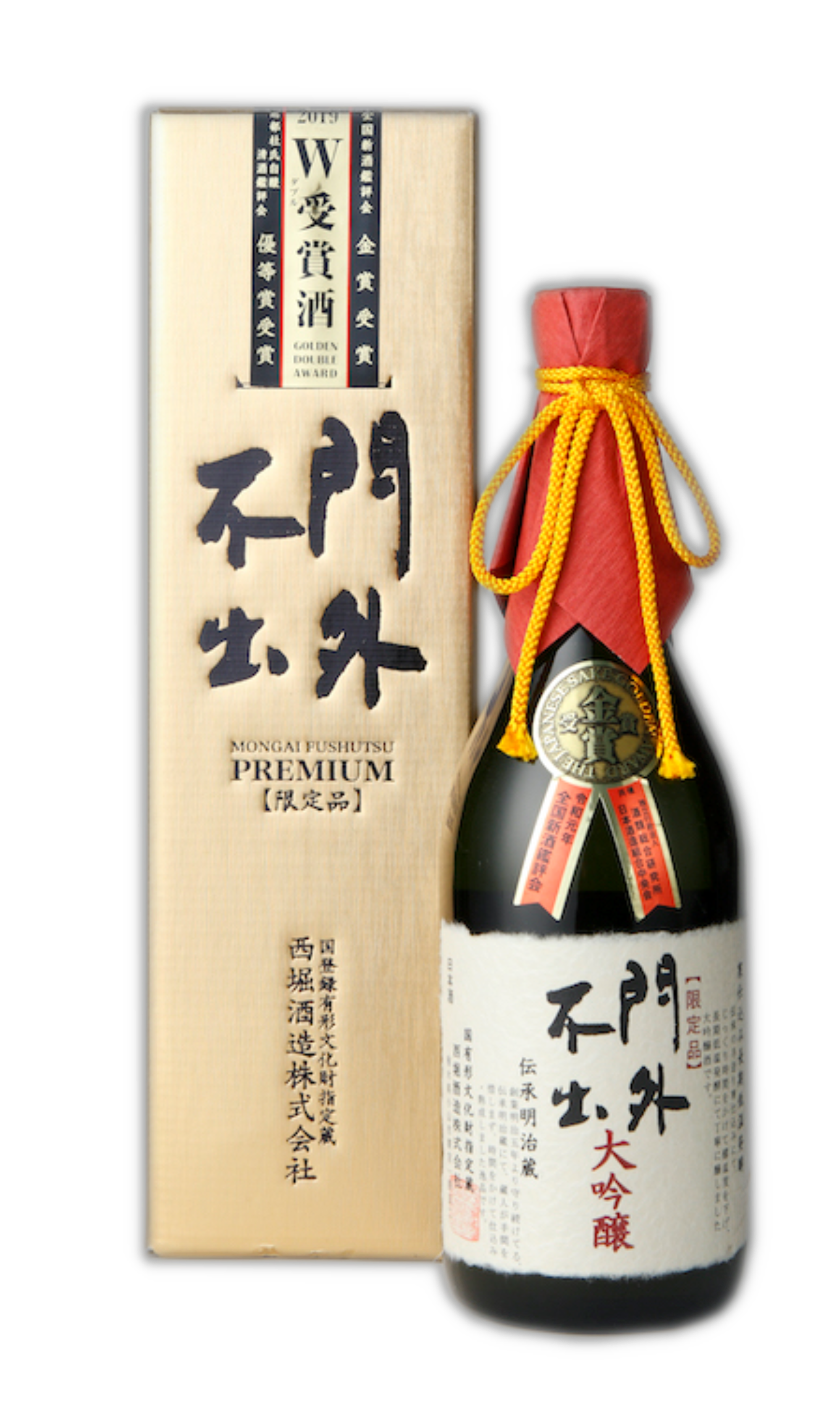 門外不出 大吟醸 金賞・優等賞『W受賞酒』 720ml 金箱(紙製) – 西堀